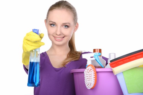 Professional cleaning equipment used on a hard floor in Chelsea